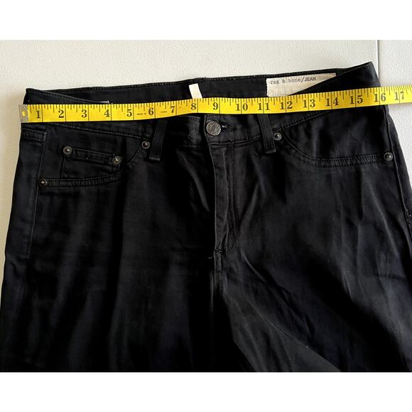rag & bone Legging Jeans Women 30 Washed Black Stretch Modal Skinny Mid Rise - Picture 6 of 11